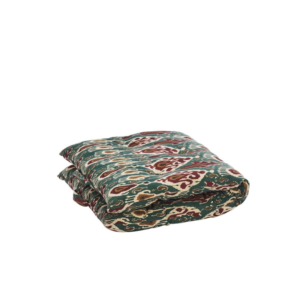 Madam Stoltz - Mattress/Chair Cushion - Green Ikat - 100cm x 60cm - RhoolMattress/CushionMadam StoltzMadam Stoltz - Mattress/Chair Cushion - Green Ikat - 100cm x 60cm