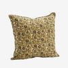 Madam Stoltz Patterned Cotton Cushion Cover - Beige, khaki, dusty green - RhoolCushionMadam StoltzMadam Stoltz Patterned Cotton Cushion Cover - Beige, khaki, dusty green