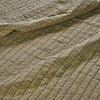Madam Stoltz Quilted Cotton BedCover - Khaki - RhoolQuiltMadam StoltzMadam Stoltz Quilted Cotton BedCover - Khaki
