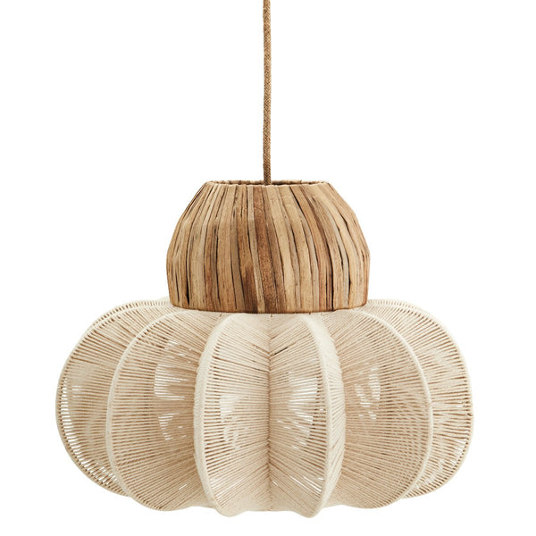 Madam Stoltz Rattan Pendant Light Cream - RhoolPendant LightMadam StoltzMadam Stoltz Rattan Pendant Light Cream