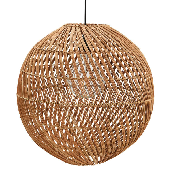 Madam Stoltz Rattan Pendant Light Globe - RhoolPendant LightMadam StoltzMadam Stoltz Rattan Pendant Light Globe