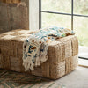 Madam Stoltz Rectangular Jute Ottoman - RhoolPoufMadam StoltzMadam Stoltz Rectangular Jute Ottoman