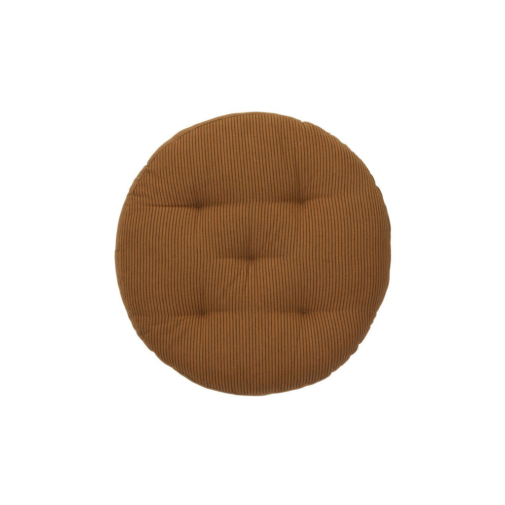 Madam Stoltz - Round Chair Seat Cushion Pad - Brown and Black Stripe - RhoolChair & Sofa CushionsMadam StoltzMadam Stoltz - Round Chair Seat Cushion Pad - Brown and Black Stripe
