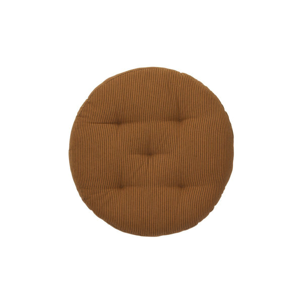 Madam Stoltz - Round Chair Seat Cushion Pad - Brown and Black Stripe - RhoolChair & Sofa CushionsMadam StoltzMadam Stoltz - Round Chair Seat Cushion Pad - Brown and Black Stripe