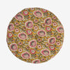 Madam Stoltz - Round Chair Seat Cushion Pad - Mustard, off white, grey, raspberry - RhoolChair & Sofa CushionsMadam StoltzMadam Stoltz - Round Chair Seat Cushion Pad - Mustard, off white, grey, raspberry