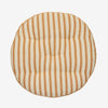Madam Stoltz - Round Chair Seat Cushion Pad - Off white, dark honey - RhoolChair & Sofa CushionsMadam StoltzMadam Stoltz - Round Chair Seat Cushion Pad - Off white, dark honey