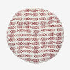 Madam Stoltz - Round Chair Seat Cushion Pad - Off white, maroon - RhoolChair & Sofa CushionsMadam StoltzMadam Stoltz - Round Chair Seat Cushion Pad - Off white, maroon