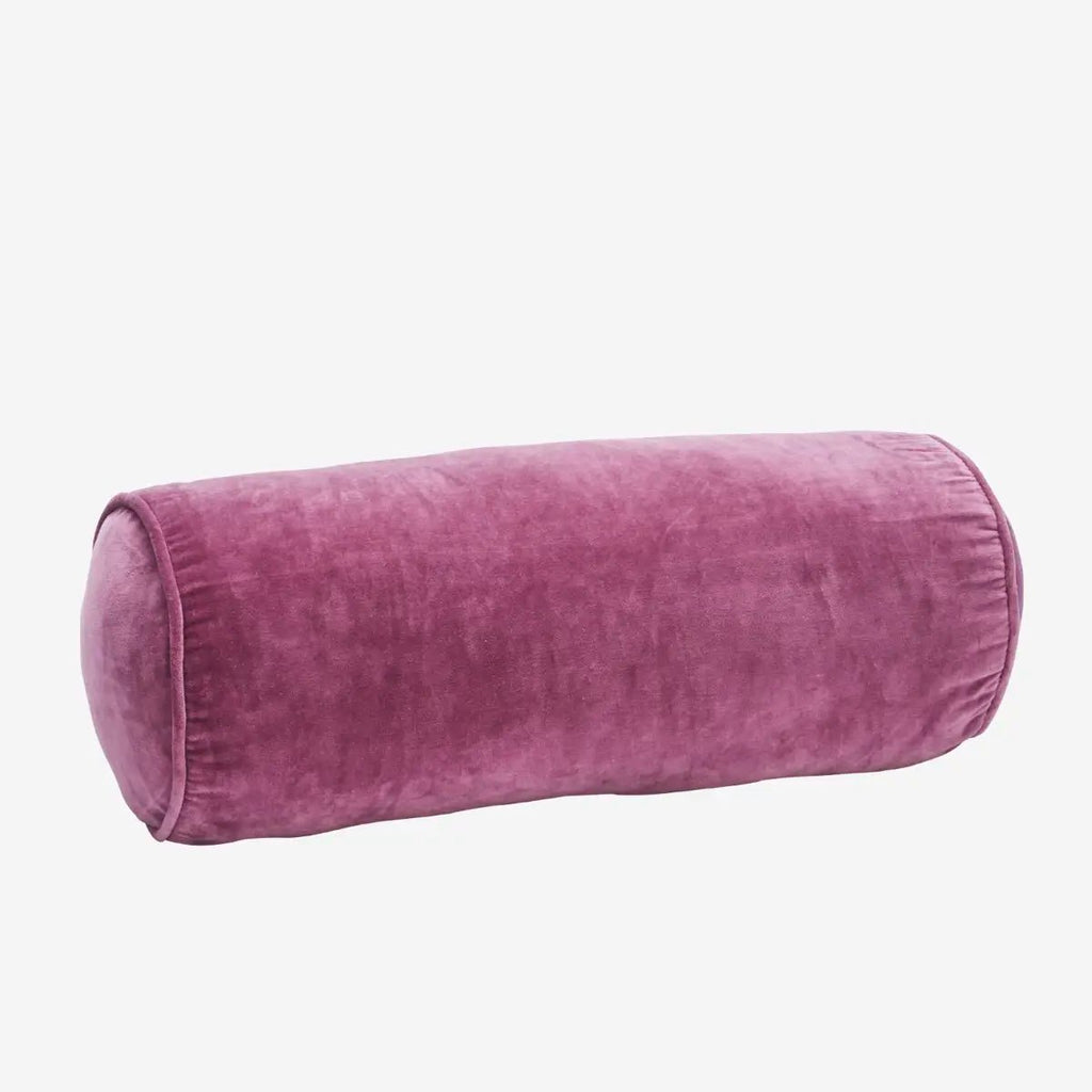 Madam Stoltz - Velvet Bolster Cushion - Lilac - RhoolCushionMadam StoltzMadam Stoltz - Velvet Bolster Cushion - Lilac