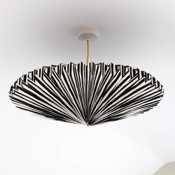 Origami Paper Lamp Shade - Black and White Eclipse - RhoolLamp ShadesAARVENOrigami Paper Lamp Shade - Black and White Eclipse