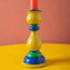 Painted Mangowood Candle Holder - RhoolCandleholderIan SnowPainted Mangowood Candle Holder