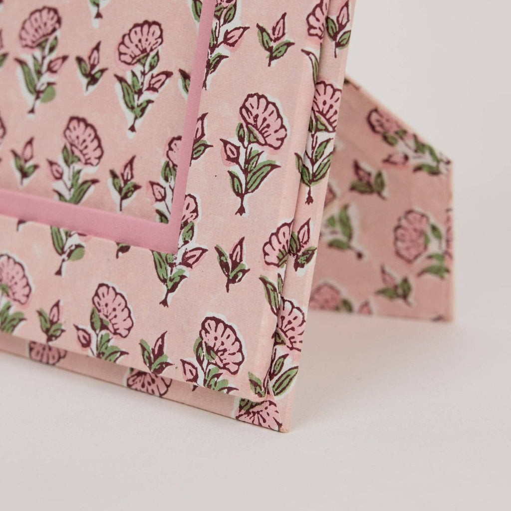 Paper Mirchi Block Printed Photo Frame - Ditsy Floral Blush - RhoolPhoto FramePaper MirchiPaper Mirchi Block Printed Photo Frame - Ditsy Floral Blush