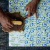 Paper Mirchi Block Printed Photo Frame - Lotus Indigo - RhoolPhoto FramePaper MirchiPaper Mirchi Block Printed Photo Frame - Lotus Indigo