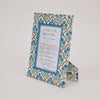 Paper Mirchi Block Printed Photo Frame - Trellis Indigo - RhoolPhoto FramePaper MirchiPaper Mirchi Block Printed Photo Frame - Trellis Indigo