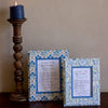 Paper Mirchi Block Printed Photo Frame - Trellis Indigo - RhoolPhoto FramePaper MirchiPaper Mirchi Block Printed Photo Frame - Trellis Indigo