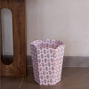 Paper Mirchi Block Printed Waste Paper Basket - Ditsy Floral Blush - RhoolWaste Paper BasketPaper MirchiPaper Mirchi Block Printed Waste Paper Basket - Ditsy Floral Blush