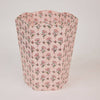 Paper Mirchi Block Printed Waste Paper Basket - Ditsy Floral Blush - RhoolWaste Paper BasketPaper MirchiPaper Mirchi Block Printed Waste Paper Basket - Ditsy Floral Blush