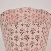 Paper Mirchi Block Printed Waste Paper Basket - Ditsy Floral Blush - RhoolWaste Paper BasketPaper MirchiPaper Mirchi Block Printed Waste Paper Basket - Ditsy Floral Blush