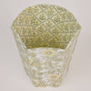 Paper Mirchi Block Printed Waste Paper Basket - Wild Rose Buttercream - RhoolWaste Paper BasketPaper MirchiPaper Mirchi Block Printed Waste Paper Basket - Wild Rose Buttercream
