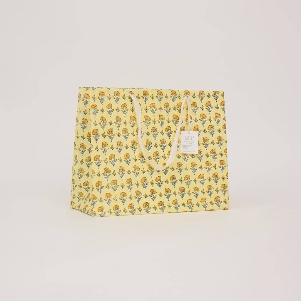 Paper Mirchi Hand Block Printed Gift Bags - Large - RhoolGreeting CardPaper MirchiPaper Mirchi Hand Block Printed Gift Bags - Large