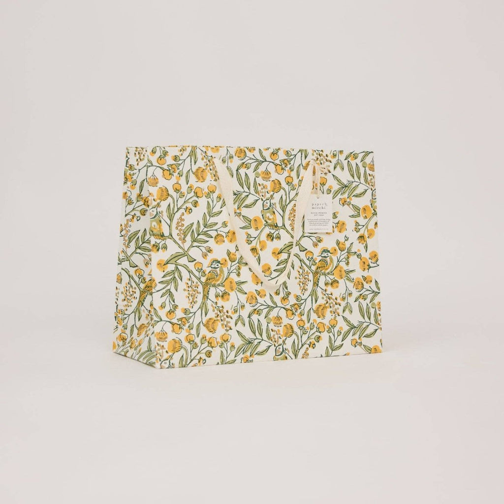 Paper Mirchi Hand Block Printed Gift Bags - Large - RhoolGreeting CardPaper MirchiPaper Mirchi Hand Block Printed Gift Bags - Large