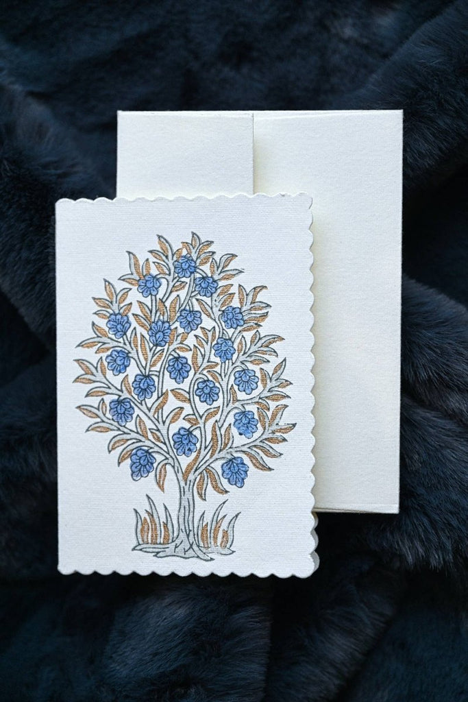 Paper Mirchi Hand Block Printed Greeting Cards - RhoolGreeting CardPaper MirchiPaper Mirchi Hand Block Printed Greeting Cards