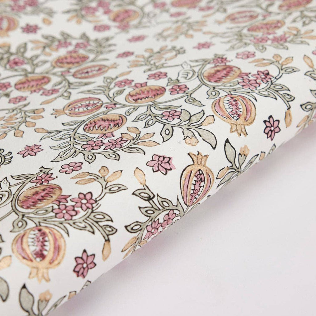 Paper Mirchi Hand Block Printed Wrapping Paper - RhoolWrapping PaperPaper MirchiPaper Mirchi Hand Block Printed Wrapping Paper