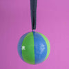 Papier Mache Hand Painted Bauble - Blue/Green - RhoolBaubleIan SnowPapier Mache Hand Painted Bauble - Blue/Green