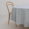 Round Block Print Tablecloth - Blue Coral - RhoolTableclothsRozablueRound Block Print Tablecloth - Blue Coral