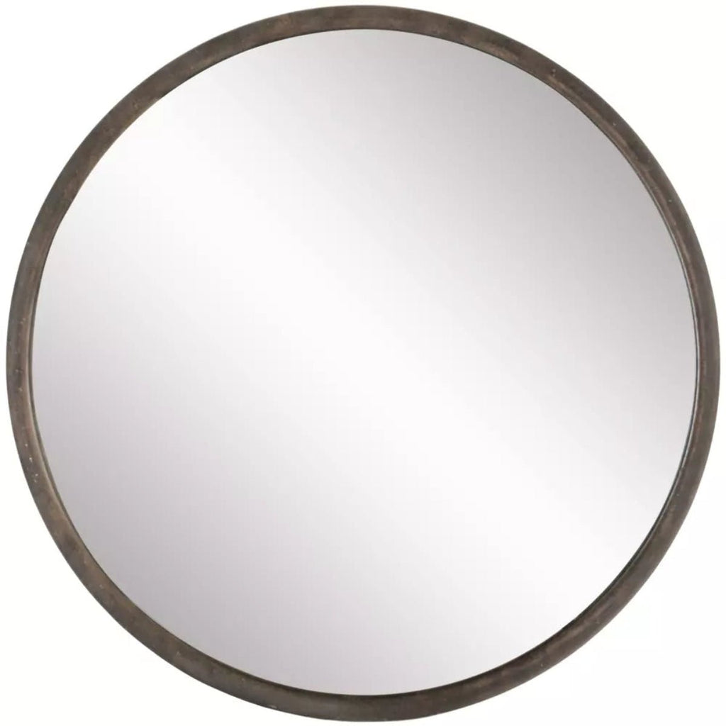 Round Vintage Grey Framed Mirror - RhoolMirrorRhoolRound Vintage Grey Framed Mirror