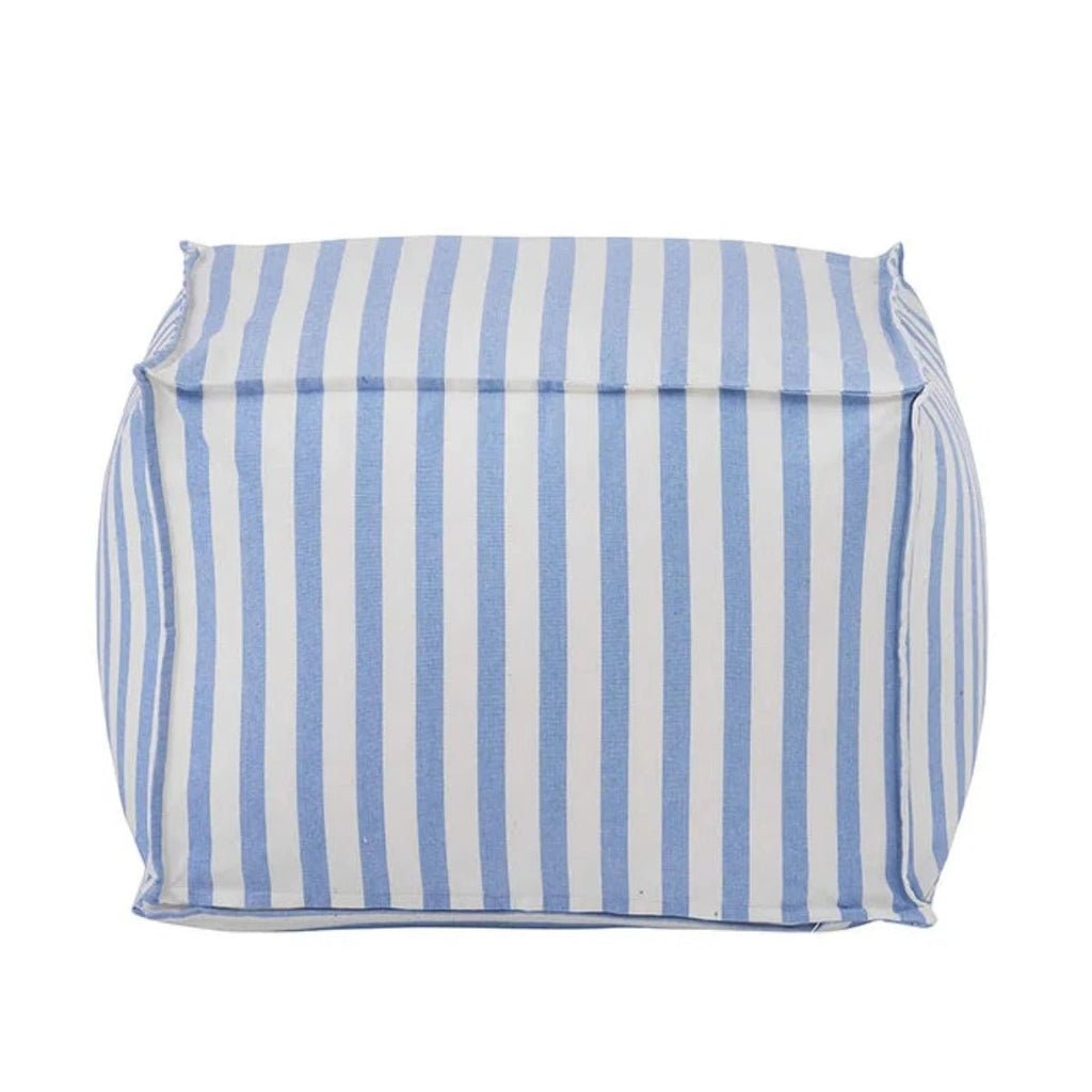 Striped Blue Pouf - RhoolPoufBungalow DKStriped Blue Pouf