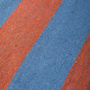 Striped Cotton Bedspread/Large Throw - Blue/Orange - RhoolThrowIan SnowStriped Cotton Bedspread/Large Throw - Blue/Orange