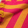 Striped Cotton Bedspread/Large Throw - Fuschia/Yellow - RhoolThrowIan SnowStriped Cotton Bedspread/Large Throw - Fuschia/Yellow