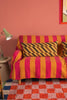 Striped Cotton Bedspread/Large Throw - Fuschia/Yellow - RhoolThrowIan SnowStriped Cotton Bedspread/Large Throw - Fuschia/Yellow