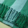 Striped Cotton Bedspread/Large Throw - Green/Turquoise - RhoolThrowIan SnowStriped Cotton Bedspread/Large Throw - Green/Turquoise
