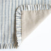 Striped Linen Bolster Cushion Cover - Pale Green/Blue and Ruffle - RhoolCushionRhoolStriped Linen Bolster Cushion Cover - Pale Green/Blue and Ruffle