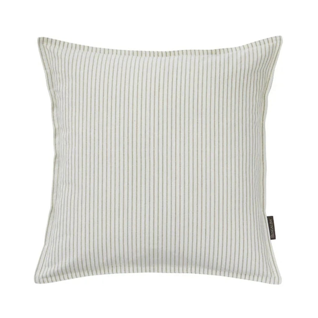 Tan Striped Cushion Cover - RhoolCushionBungalow DKTan Striped Cushion Cover