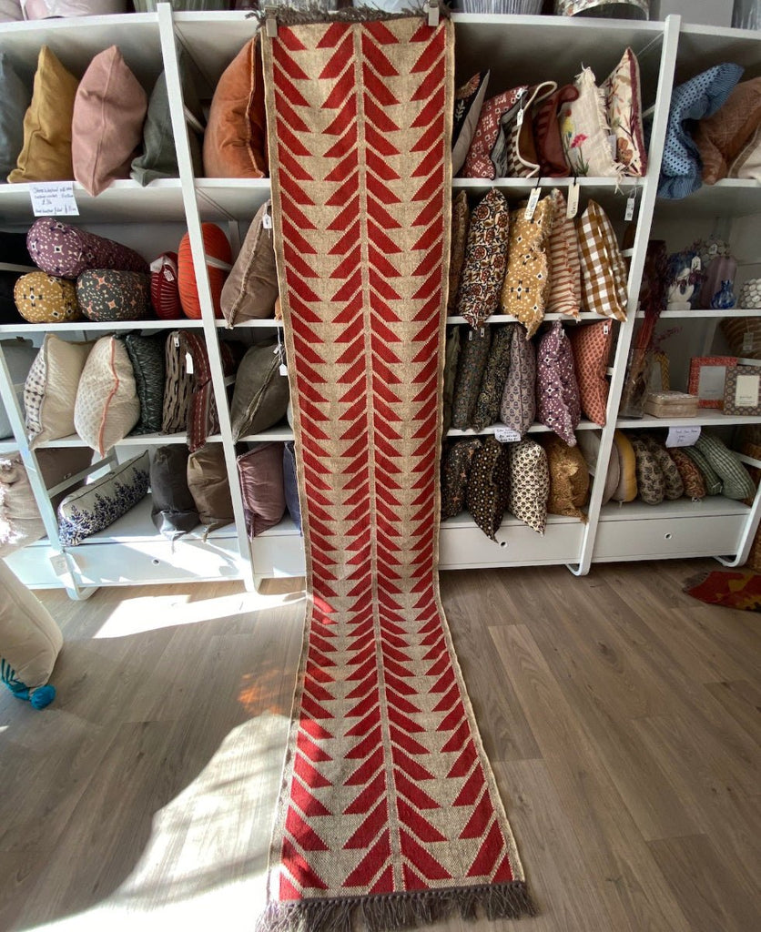 Wool and Jute Kilim Runner - RhoolRugKilimWool and Jute Kilim Runner