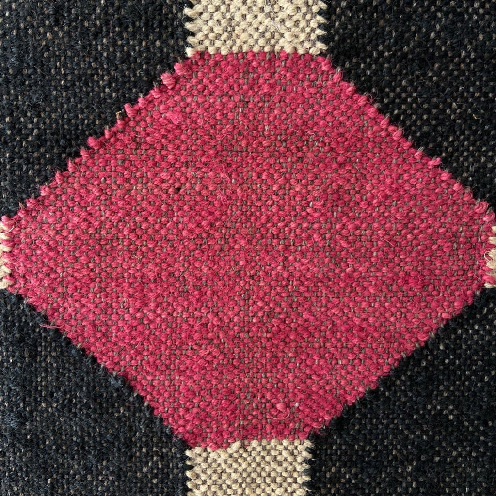 Wool and Jute Rectangular Kilim Rug - RhoolRugKilimWool and Jute Rectangular Kilim Rug