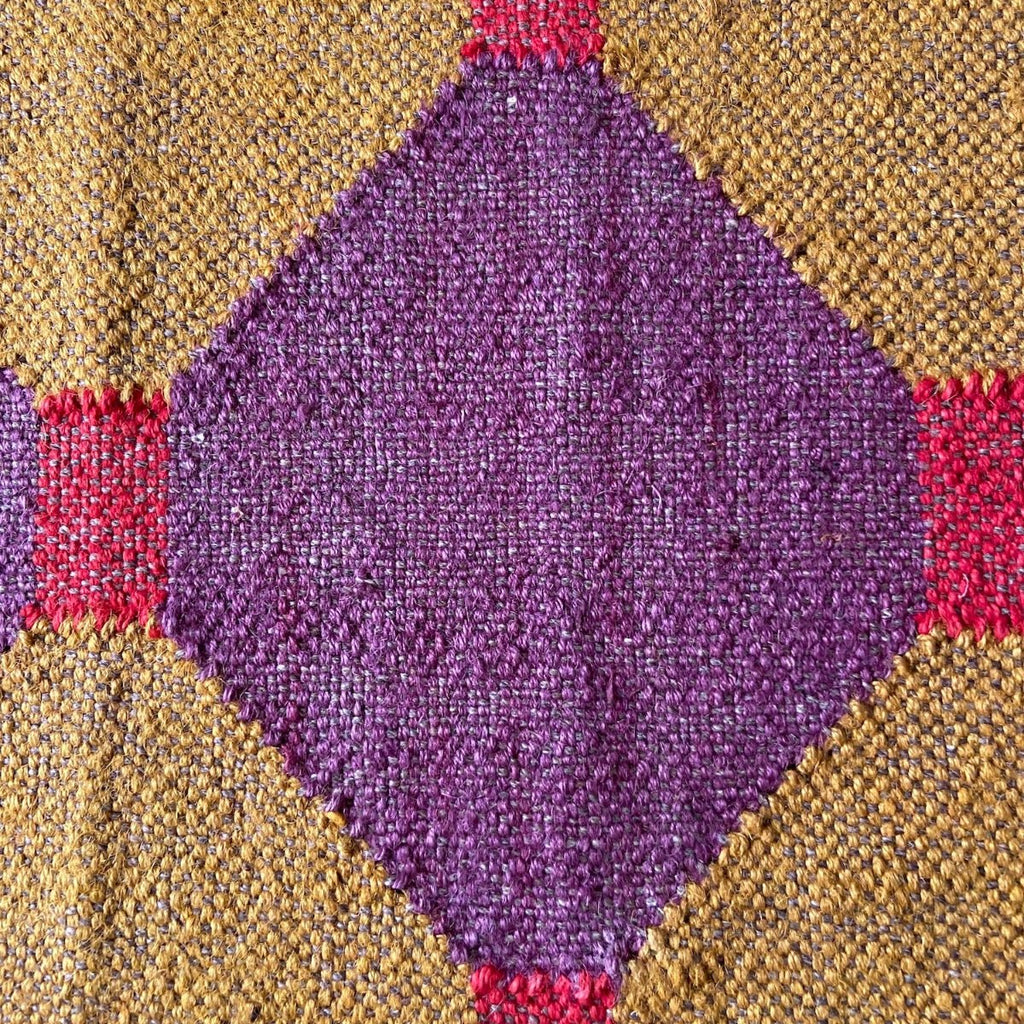 Wool and Jute Rectangular Kilim Rug - RhoolRugKilimWool and Jute Rectangular Kilim Rug
