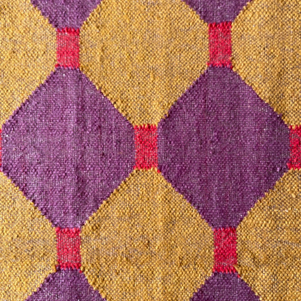 Wool and Jute Rectangular Kilim Rug - RhoolRugKilimWool and Jute Rectangular Kilim Rug