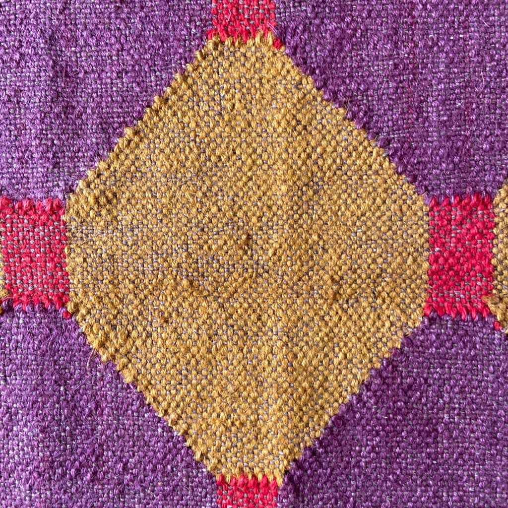 Wool and Jute Rectangular Kilim Rug - RhoolRugKilimWool and Jute Rectangular Kilim Rug