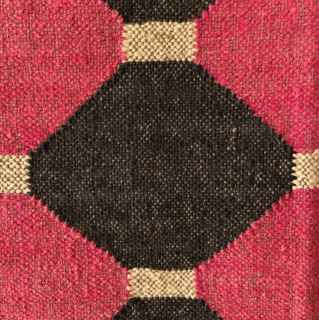 Wool and Jute Rectangular Kilim Rug - RhoolRugKilimWool and Jute Rectangular Kilim Rug