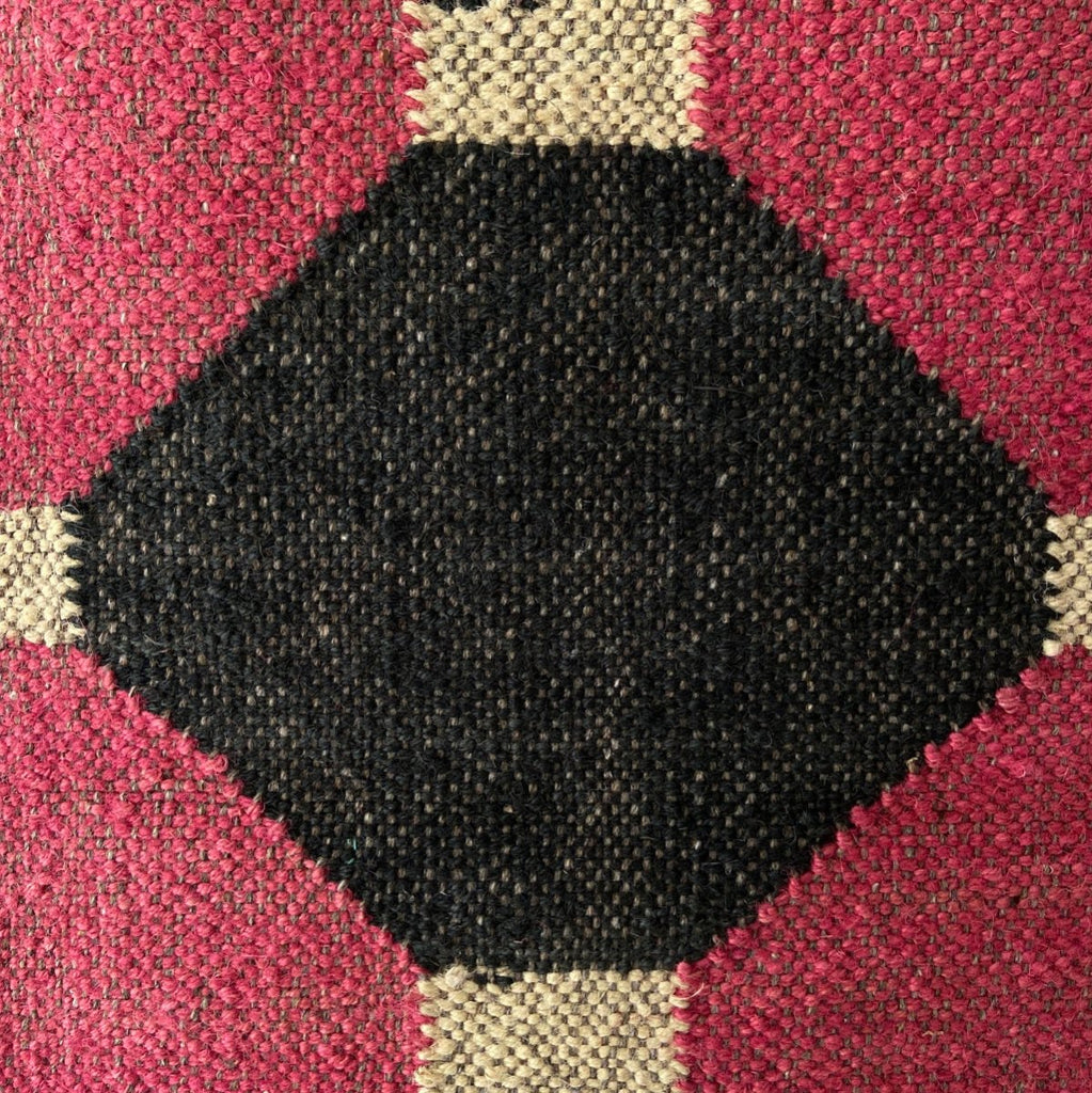 Wool and Jute Rectangular Kilim Rug - RhoolRugKilimWool and Jute Rectangular Kilim Rug