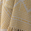Yellow and Off White Recycled Soft Cotton Throw - RhoolThrowBloomingvilleYellow and Off White Recycled Soft Cotton Throw