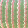 Yonder Hand Block Printed Ruffled Bolster Cushion Cover - Soft White, Green, Pink - RhoolCushionYONDER.Yonder Hand Block Printed Ruffled Bolster Cushion Cover - Soft White, Green, Pink