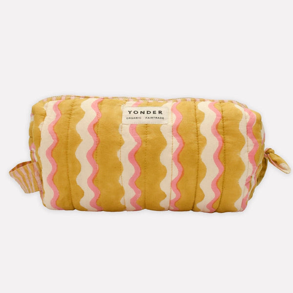 Yonder Organic Cotton Block Printed Wash Bag - RhoolWash BagYONDER.Yonder Organic Cotton Block Printed Wash Bag