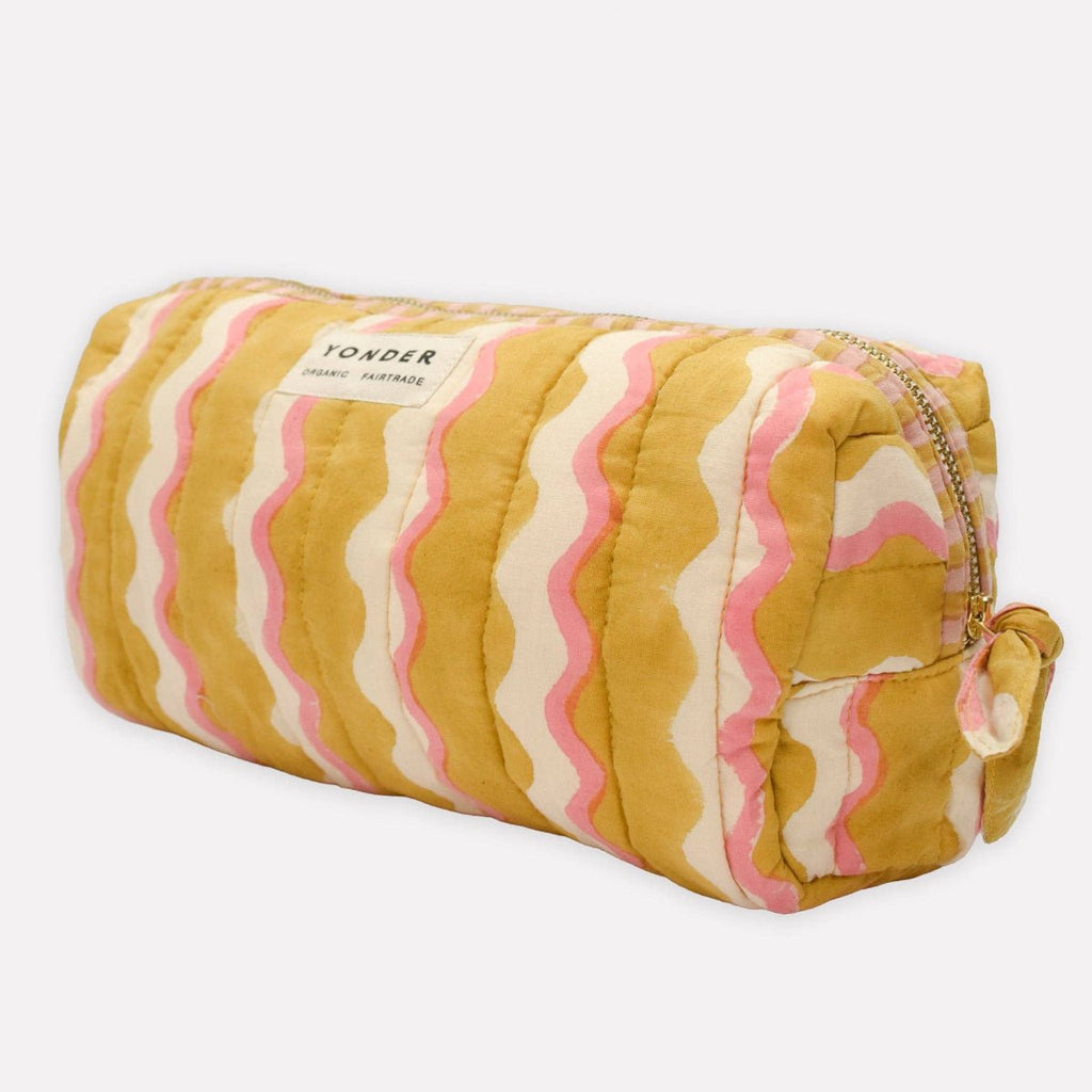 Yonder Organic Cotton Block Printed Wash Bag - RhoolWash BagYONDER.Yonder Organic Cotton Block Printed Wash Bag