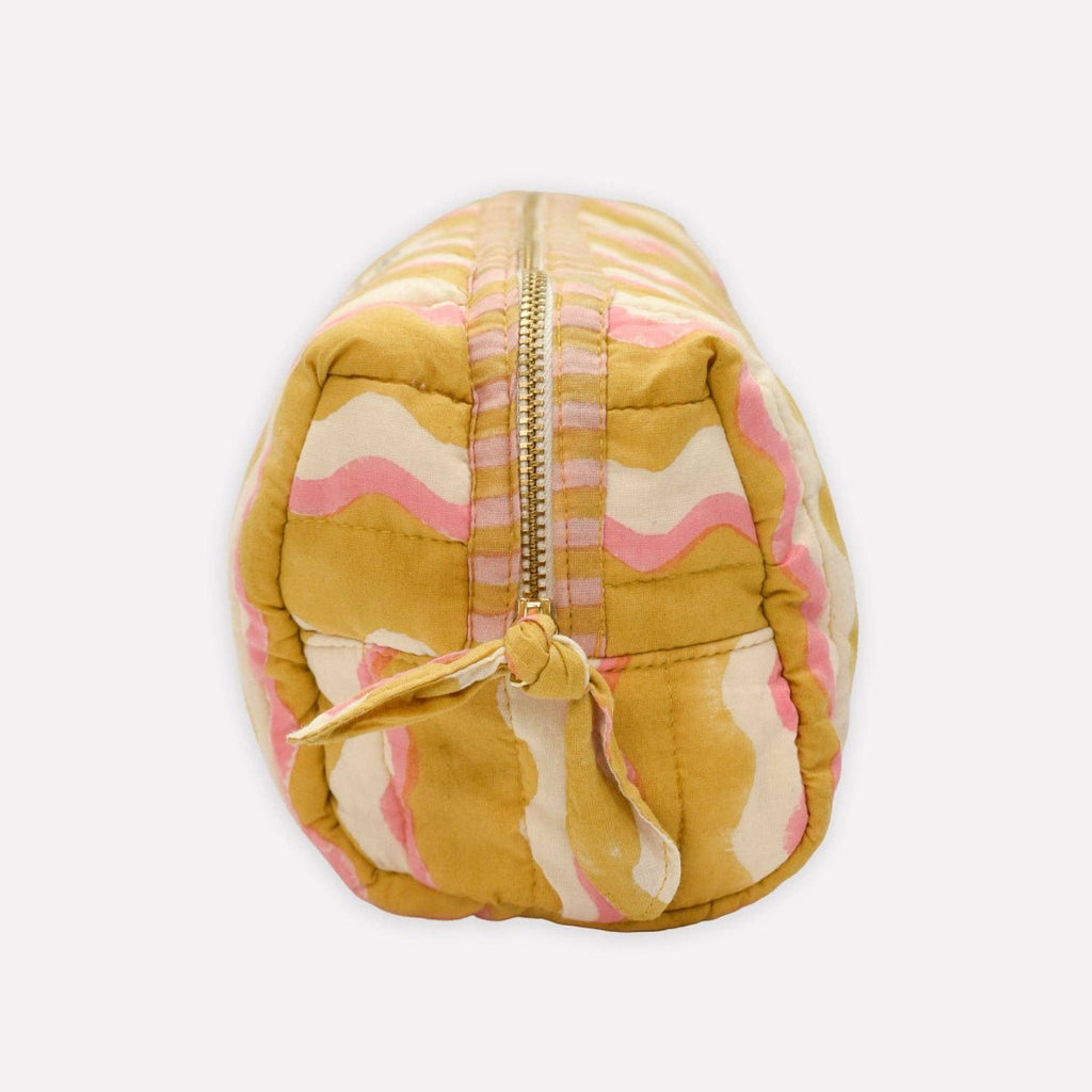 Yonder Organic Cotton Block Printed Wash Bag - RhoolWash BagYONDER.Yonder Organic Cotton Block Printed Wash Bag