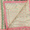 Yonder Organic Cotton Quilted Blanket - Peppermint/Pin Wheel - RhoolQuiltYONDER.Yonder Organic Cotton Quilted Blanket - Peppermint/Pin Wheel