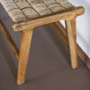 Abaca and Teak Ottoman Stool - RhoolStoolHKLivingHKLiving Stool Abaca and Teak Ottoman Stool 8718921029506